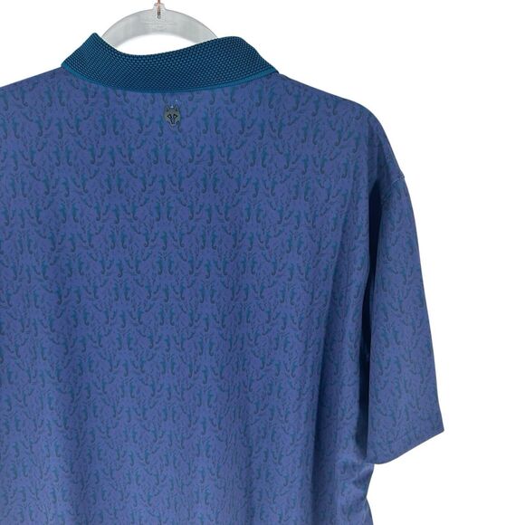 Greyson Shirt Mens XL Blue Purple Polo Performance Stretch Abstract Golf  Golfer - Picture 10 of 16
